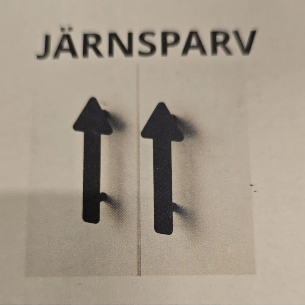 NEW IKEA JÄRNSPARV Black Matte Metal Screw-On Furniture Handles 141mm 2-Pack